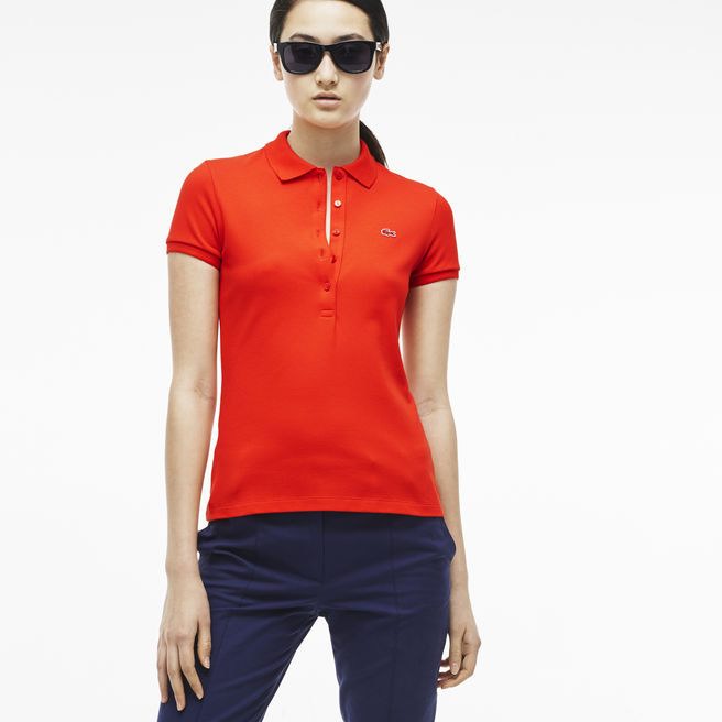 Lacoste short lapel T woman S-2XL-064
